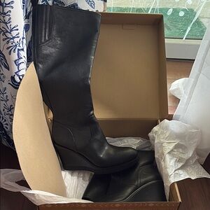 Zodiac Black Wedge Shoes